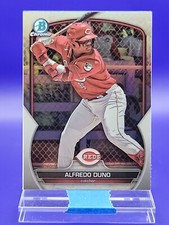 Alfredo Duno 2023 Bowman Draft Chrome Refractor SP 🔥 Reds