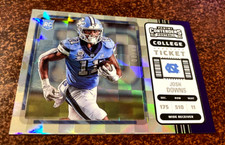 2023 Chronicles DP Josh Downs College Ticket PURPLE #d /49 SP INDIANAPOLIS COLTS
