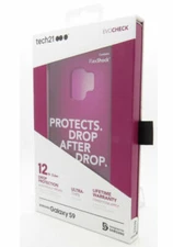 Tech21 Evo Check Silicone Flexible Case For Samsung Galaxy S9 - Fuchsia Pink