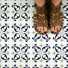 Susanna Tile Stencil - Durable  Reusable Mylar Stencils