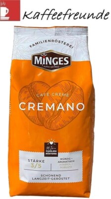 MINGES Cafe Creme CREMANO KAFFEE BOHNEN 1KG