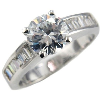 3.0CTW SOLITAIRE ROUND BRILLIANT STONE ENGAGEMENT WEDDING RING size#5,6,7,8,9,10