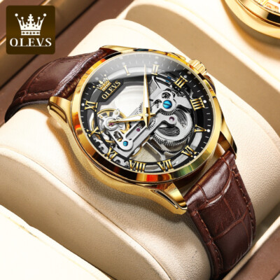 OLEVS Brand Men Automatic Watch Luxury Luminous Waterproof Mechanical Watches
