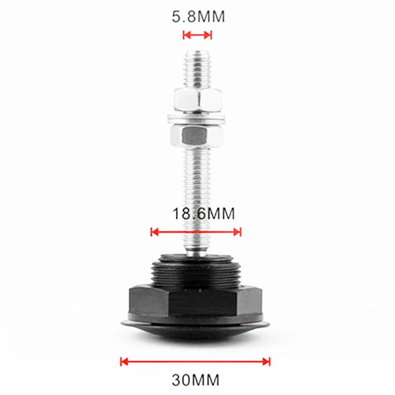 Púrpura Liberación Rápida Coche Pulsador Capucha Pin Bloqueo Perfil Bajo Click Latch Clip Foto 3 de 4