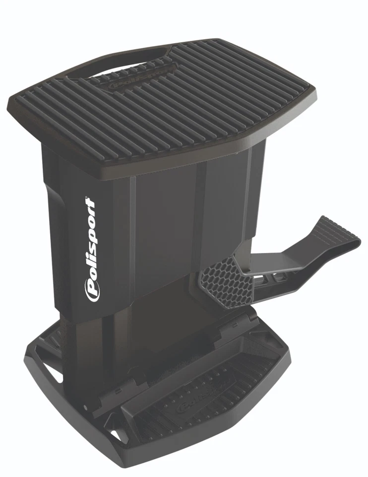 Soporte de elevación plegable para motocicletas Polisport negro MX Motocross MX Enduro Foto 2 de 2