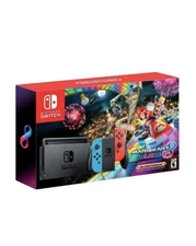 Nintendo Switch Joy-Con Neon Blue/Red, Mario Cart 8 Deluxe.