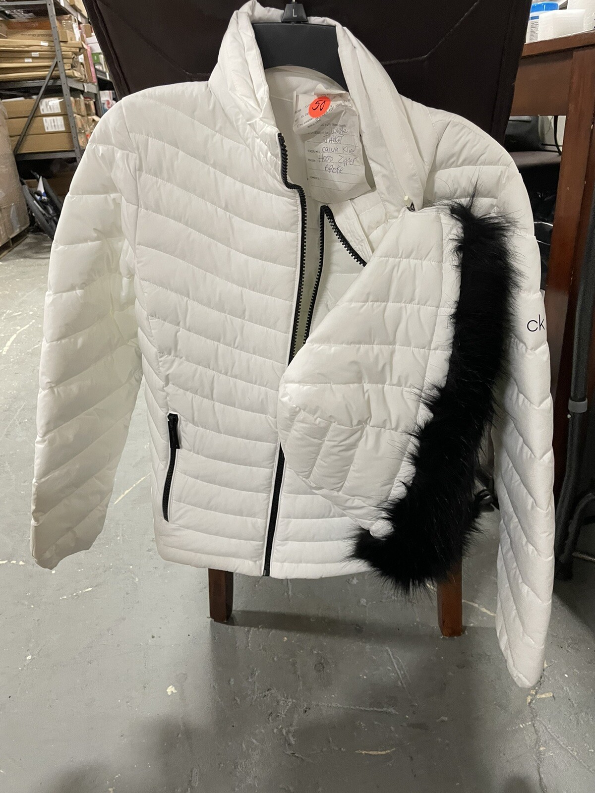 ck fluffy jacket