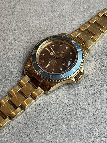 Rolex Submariner 1680 -18K Gold - Tropical Dial - Patina Nipple Dial ref. 1680/8 - Picture 6 of 12