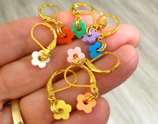 Dangle Flower Daisy Earrings You Choose Color