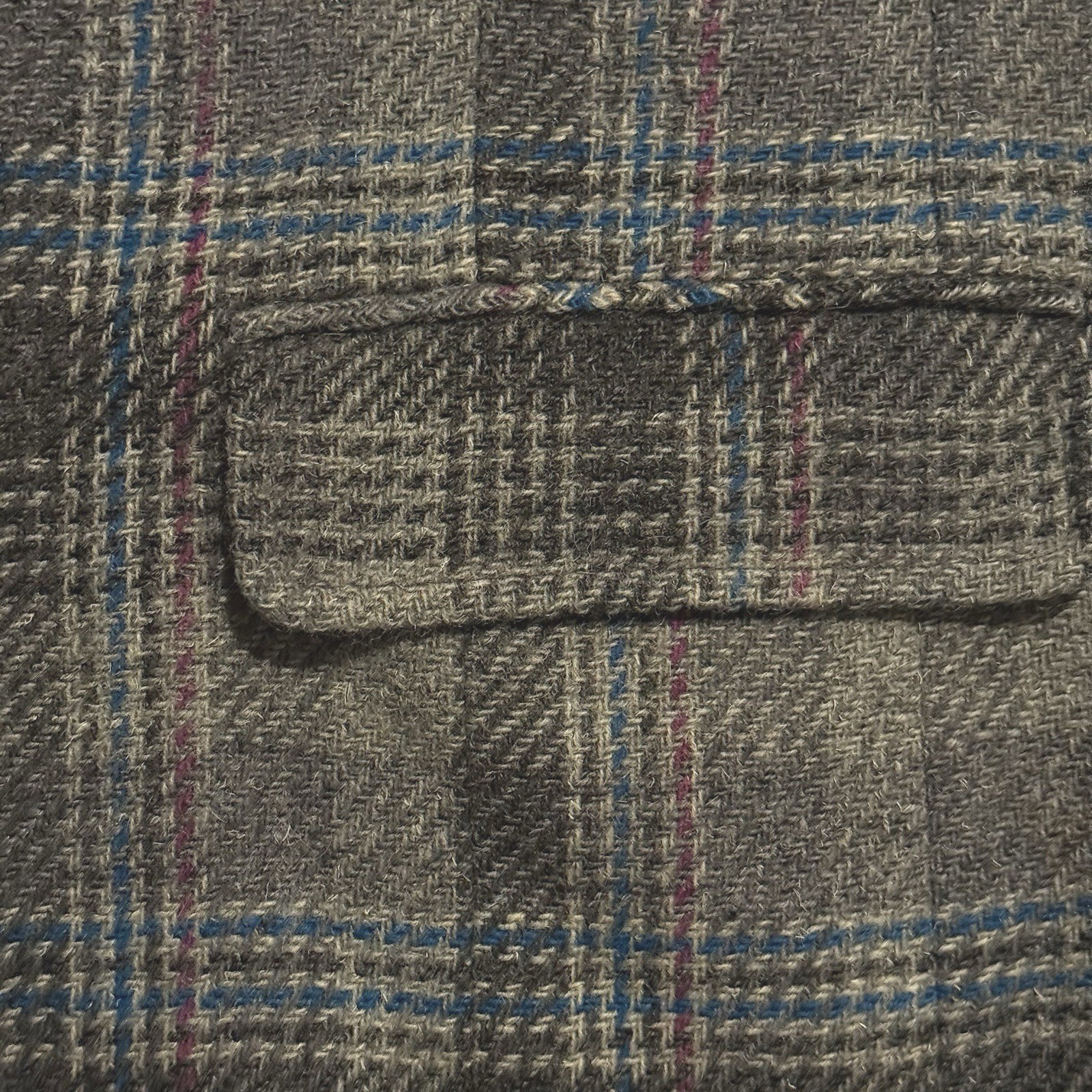 Pendleton Wool Plaid Blazer Jacket Gray Blue Purp… - image 3