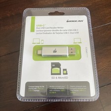 Iogear GFR3C12 USB-C Duo Card Reader /writer
