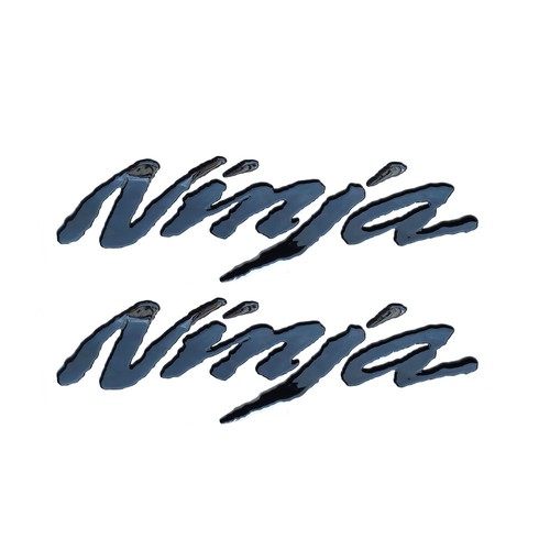 Black Raised Up Decal Emblem Sticker For Ninja250 Ninja650 Ninja400 Ninja1000 - Picture 1 of 4