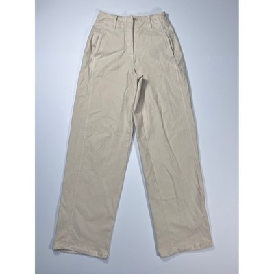 Wilfred Free Barrel Chino Pants Women's 00 Neutral Beige High Rise Casual