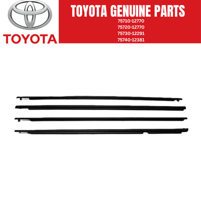 Toyota MOULDING ASSY FRONT REAR DOOR BELT RH LH set for AURIS NEW OEM Genuine