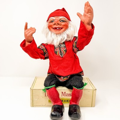 Vintage Arne Hasle Norwegian Norge Gnome Elf 18  Latex Doll 1960s Poseable