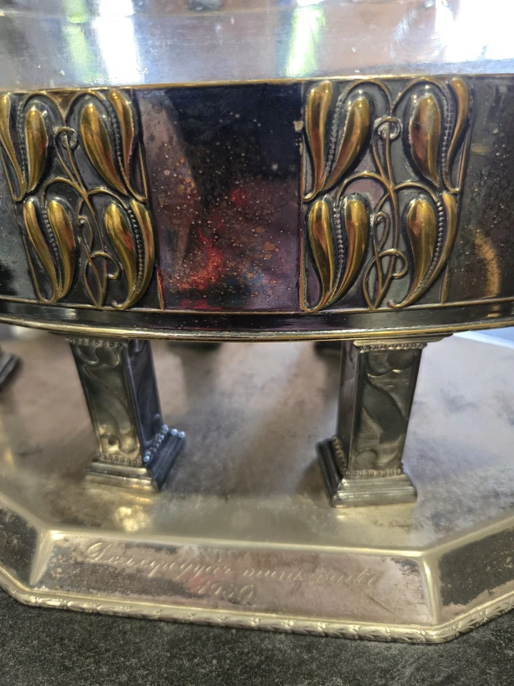 1912 LENK Art Nouveau Silver Designer Emanuel Josef Margold Jardiniere - image 3 of 4