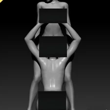 Girl and Her Girlfriend Full Resin Figure Model Kit 1/24 Scale 75mm Unpainted