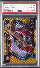 2022 PANINI SELECT GOLD #286 JALEN DUREN 3/10 PSA 10