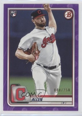 2020 Bowman Purple 40/250 Logan Allen #35 Rookie RC m5w