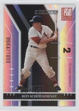 2004 Donruss Elite Extra Edition 664/1000 Red Schoendienst #209 HOF 0l2