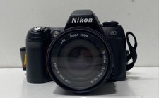 Vintage Nikon N80 35mm SLR Film Camera Sigma 28-105mm Lens F Mount Tested