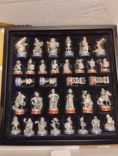 Asterix und Obelix Schach Zinnfiguren, Marmorspielbrett EXTEC Edition