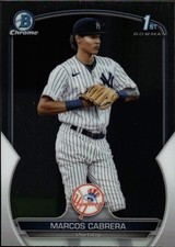 2023 Bowman Chrome Prospects - Marcos Cabrera 1st Bowman #BCP-46 - Yankees