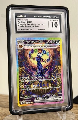 ☀️ Pokemon Umbreon ex 161/131 SIR Prismatic Evolutions CGC 10 Gem Mint! Clean!☀️