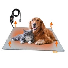 Pet Heating Pad for Dogs and Cats, 6 Adjustable Temperature with Timer,