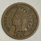 1897 Indian Head Cent Penny 128-Year-Old Penny VALUE1