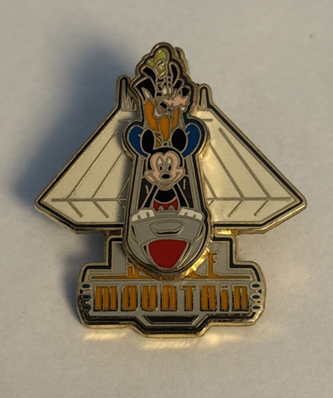 Disney Pin 2004  WDW - Space Mountain Slider Mickey Mouse & Goofy