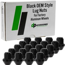 Black Lug Nuts | 2017-2020 Lincoln Continenta...