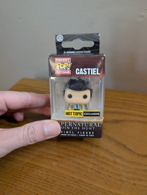 NEW Castiel Funko Pop Vinyl Figure Keychain Supernatural Hot Topic Exclusive