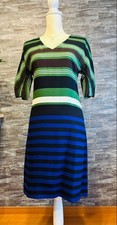 PRADA Striped Short Sleeve Dress