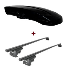 Dachbox Thule Vector L + Dachträger Thule SquareBar für Suzuki Ignis II MH neu