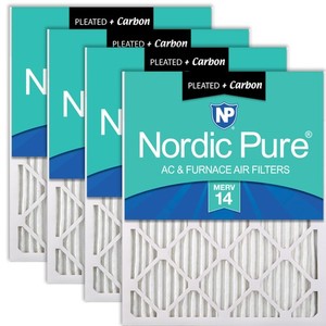 Nordic Pure 20x25x1 (Actual Size: 19 1/2 x 24 1/2 x 3/4) Pleated Air Filters ...