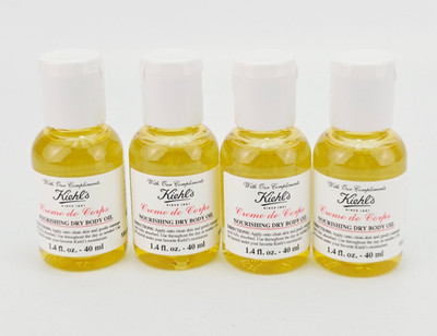 Kiehls Creme de Corps Nourishing Dry Body Oil 1.4 fl oz Lot of 4
