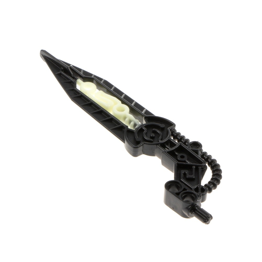 1x Lego Bionicle Wing B-Stock Used Black Glows In The Dark 64263pb03