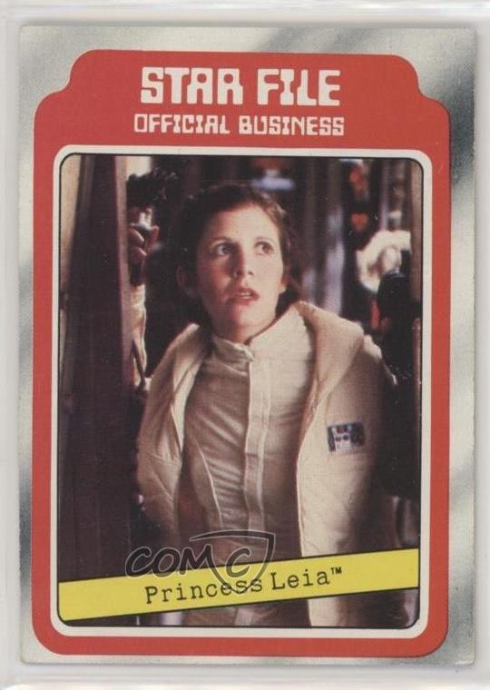 1980 Topps Star Wars: The Empire Strikes Back File Princess Leia Organa #3 2xw