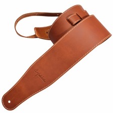 Guitar Strap, 3-inch Wide Full Grain Leather, Extra Wide Lightweight and Soft...