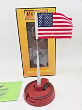 MTH 30-9074 American Flag Pole w/ Base O Gauge Train Accessory USA