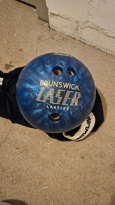 Bowlingball blau Brunswick Laser 14 lbs gebraucht