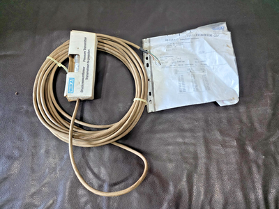 #ad WIKA PRESSURE TRANSMITTER 0 400 BAR P#7046991 WITH CABLE $499.00