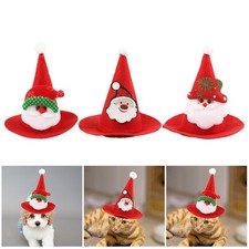 Pet Christmas Hat, Cat Headwear, Lovely Pet Outfit, Lightweight Dog Santa Hat