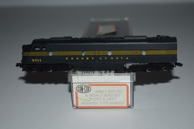 N Scale Con-Cor Pennsylvania E7A Diesel Locomotive 5711 C54626
