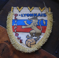 rare & ancien fanion 60s )) OL OLYMPIQUE LYONNAIS