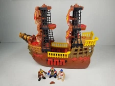 Fisher Price 2006 Mattel Imaginext Adventure Pirate Ship Retired Figures Lot