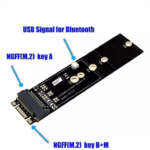 NGFF M.2 Key A to Key B+M/M Adapter LT1036 For Windows 2000/7/8/10 - Afbeelding 7 van 10