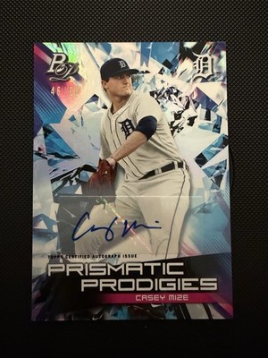 2019 Bowman Platinum Wal-Mart Prismatic Prodigies RC Casey Mize #PPP-27 #/50