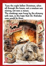 Soft Coated Wheaten Terrier Dog A6 (4" x 6") Christmas Card - Blank inside